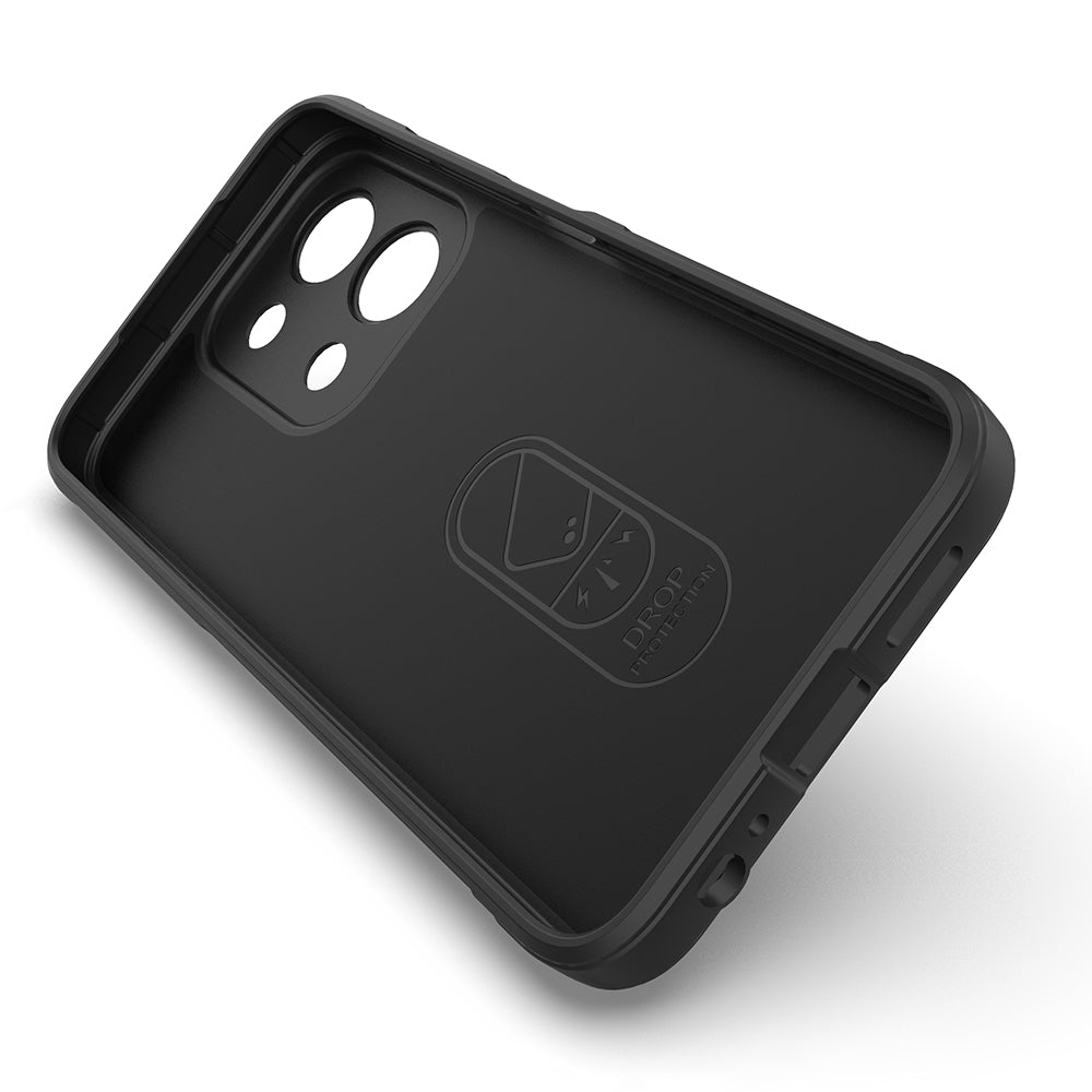 Xiaomi Redmi 15C 4G Kılıf Esnek TPU Oyuklu Arka Yüzey Tasarımlı Zore Etnik Silikon Kapak Siyah