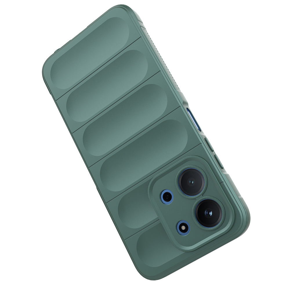 Xiaomi Redmi 15C 4G Kılıf Esnek TPU Oyuklu Arka Yüzey Tasarımlı Zore Etnik Silikon Kapak Siyah