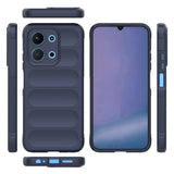 Xiaomi Redmi 15C 4G Kılıf Esnek TPU Oyuklu Arka Yüzey Tasarımlı Zore Etnik Silikon Kapak Koyu Yeşil