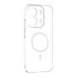 Xiaomi Redmi 15C Kamera Korumalı M-Safe Şarj Özellikli Şeffaf Zore London Sert PC Kapak Şeffaf