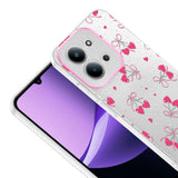 Xiaomi Redmi 15C Kılıf Kamera Korumalı Desenli Zore Klip Kapak Kalpli Kiraz