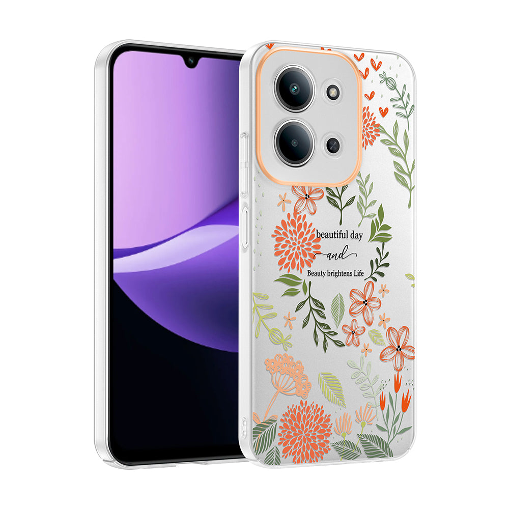 Xiaomi Redmi 15C Kılıf Kamera Korumalı Desenli Zore Klip Kapak Beautiful