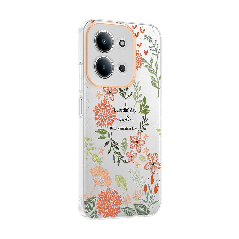 Xiaomi Redmi 15C Kılıf Kamera Korumalı Desenli Zore Klip Kapak Beautiful