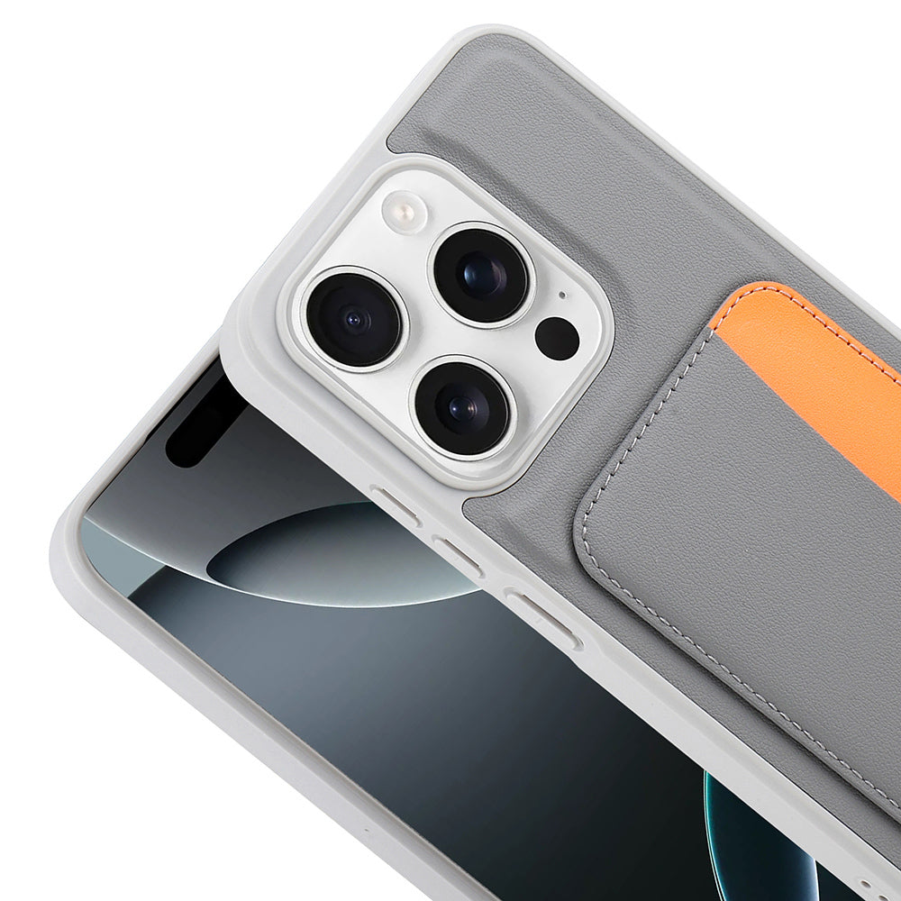 Xiaomi Redmi 15C Kılıf Kartlıklı Zore X-Kart Silikon Kapak Turuncu