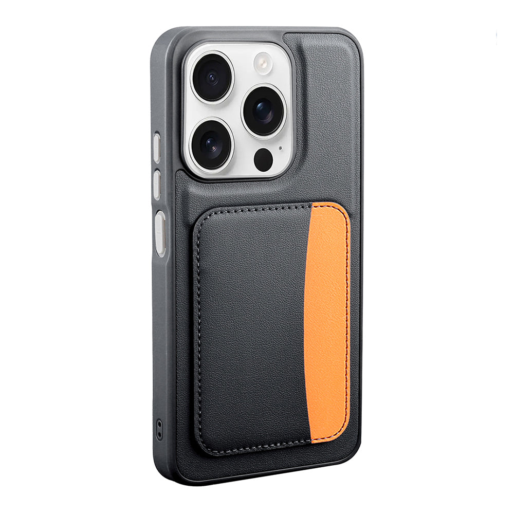 Xiaomi Redmi 15C Kılıf Kartlıklı Zore X-Kart Silikon Kapak Turuncu
