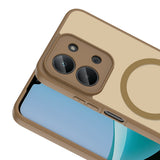 Xiaomi Redmi 15C Kılıf M-safe Şarj Özellikli Zore Babet Kapak Kahverengi