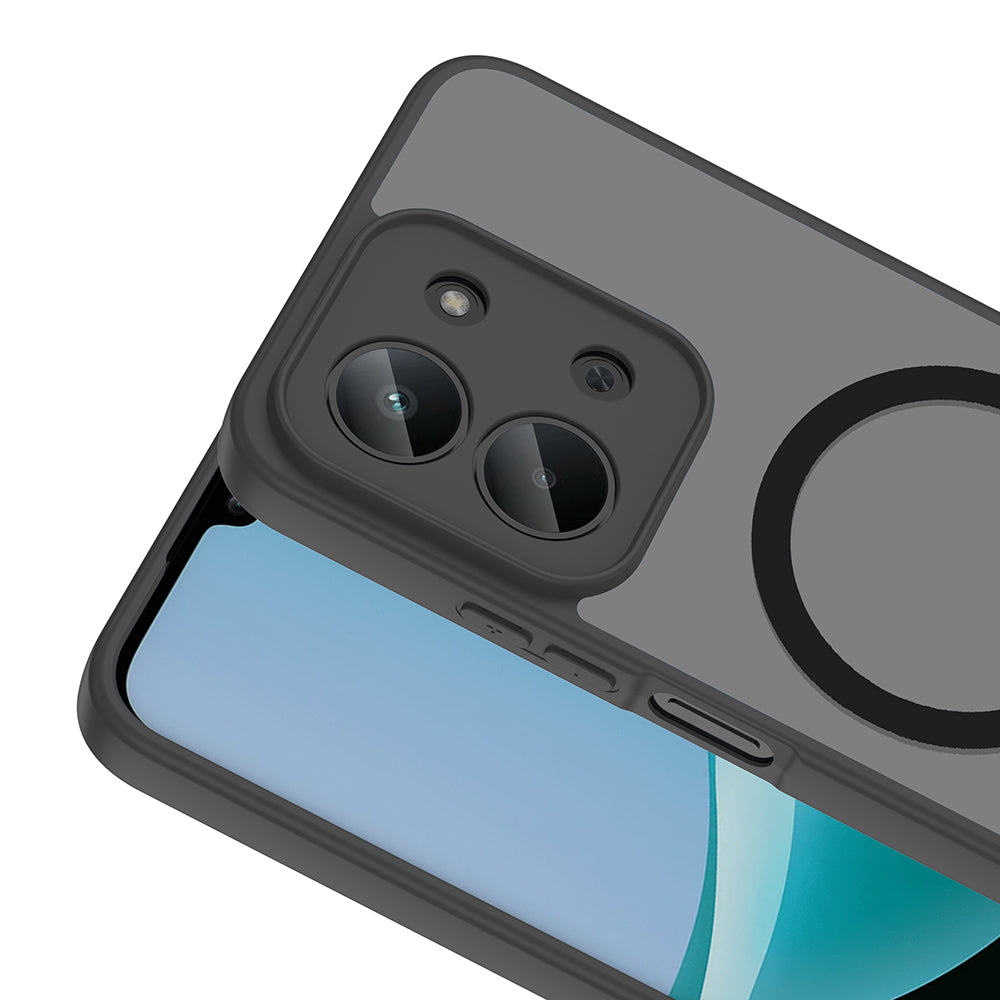Xiaomi Redmi 15C Kılıf M-safe Şarj Özellikli Zore Babet Kapak Siyah