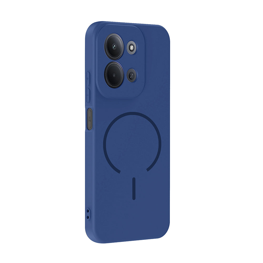 Xiaomi Redmi 15C Kılıf M-safe Şarj Özellikli Zore Meta Kapak Titanyum-Gri
