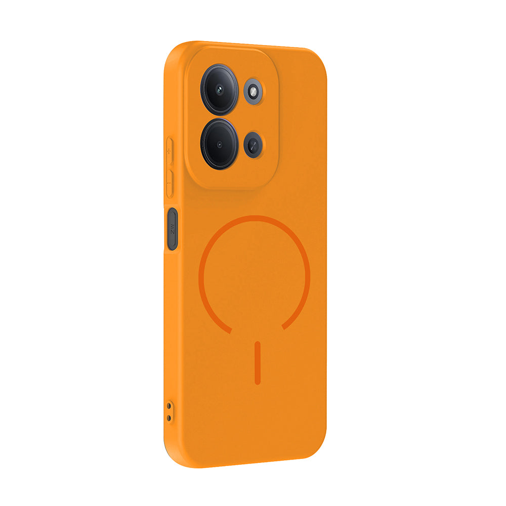 Xiaomi Redmi 15C Kılıf M-safe Şarj Özellikli Zore Meta Kapak Titanyum-Gri