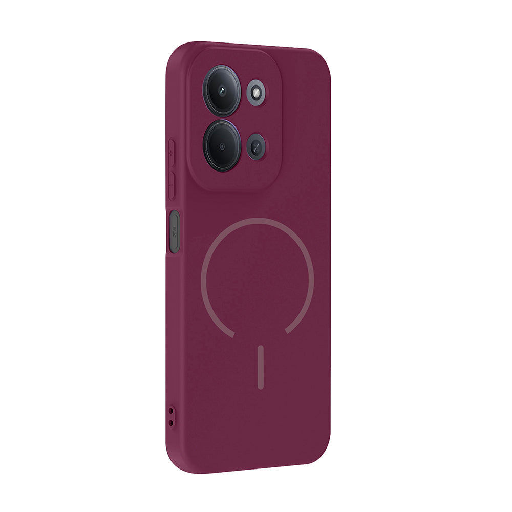 Xiaomi Redmi 15C Kılıf M-safe Şarj Özellikli Zore Meta Kapak Rose Pembe