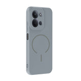 Xiaomi Redmi 15C Kılıf M-safe Şarj Özellikli Zore Meta Kapak Titanyum-Gri