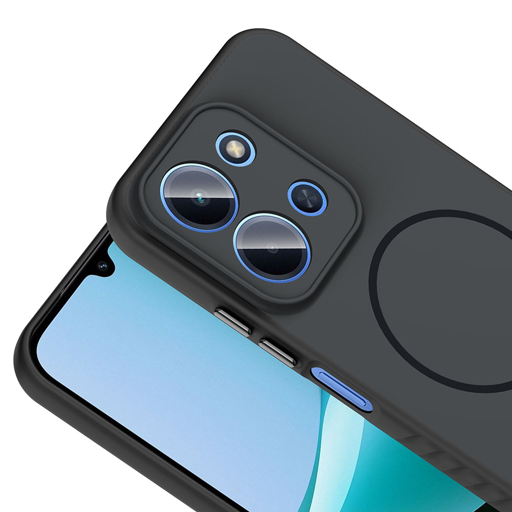 Xiaomi Redmi 15C Kılıf M-safe Şarj Özellikli Zore Tea Kapak Gümüş