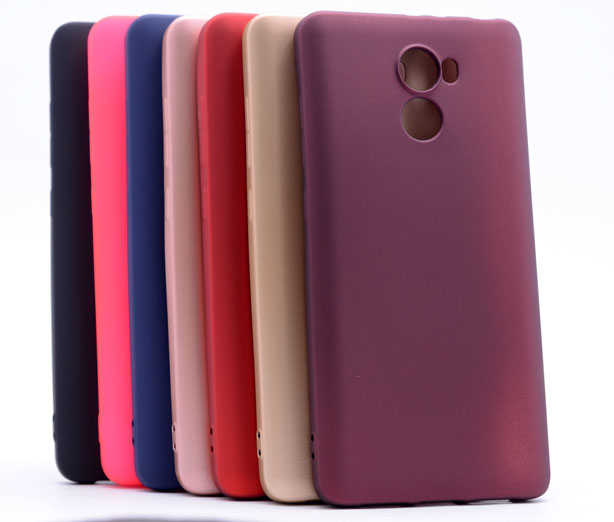 Xiaomi Redmi 4 Kılıf Zore Premier Silikon Kapak Mürdüm