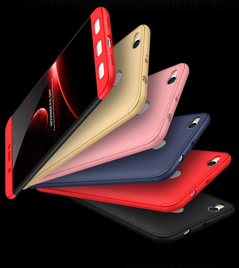 Xiaomi Redmi 4x Kılıf Zore Ays Kapak Siyah-Kırmızı