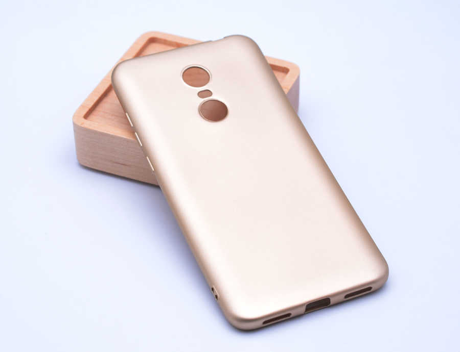 Xiaomi Redmi 5 Kılıf Zore Premier Silikon Kapak Gold