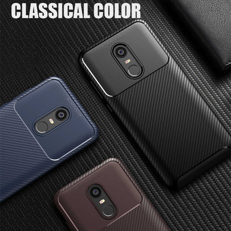 Xiaomi Redmi 5 Plus Kılıf Zore Negro Silikon Kapak Kahverengi