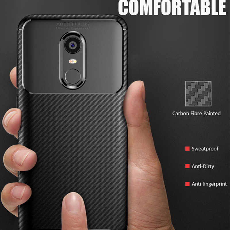 Xiaomi Redmi 5 Plus Kılıf Zore Negro Silikon Kapak Kahverengi