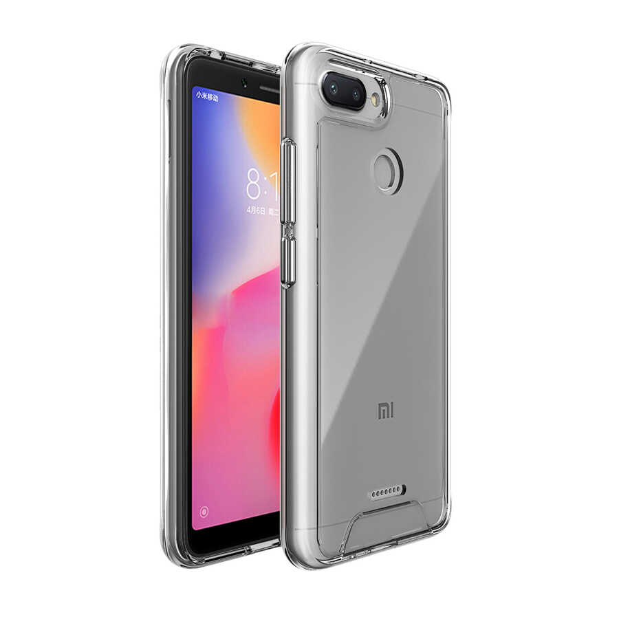 Xiaomi Redmi 6 Kılıf Zore Gard Silikon Renksiz