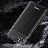 Xiaomi Redmi 6A Kılıf Zore Negro Silikon Kapak Kahverengi