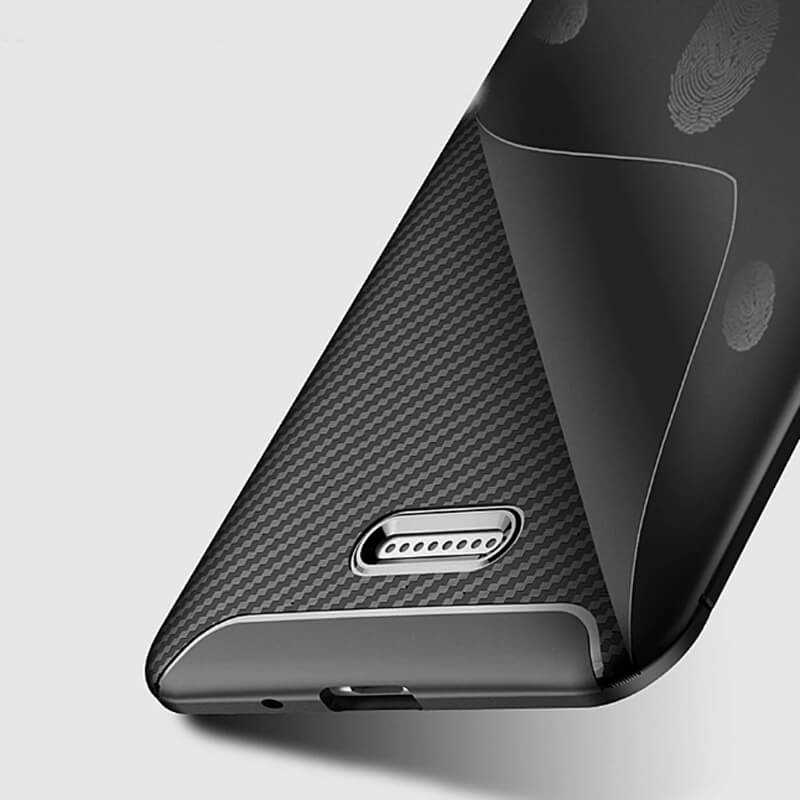 Xiaomi Redmi 6A Kılıf Zore Negro Silikon Kapak Kahverengi