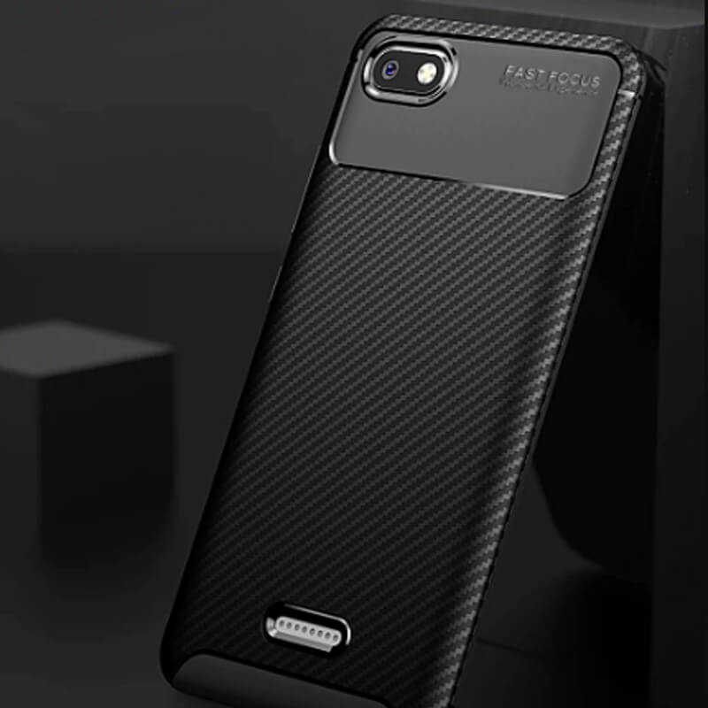 Xiaomi Redmi 6A Kılıf Zore Negro Silikon Kapak Kahverengi