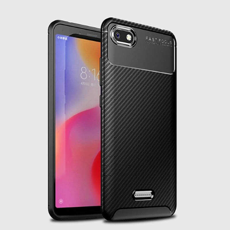 Xiaomi Redmi 6A Kılıf Zore Negro Silikon Kapak Kahverengi