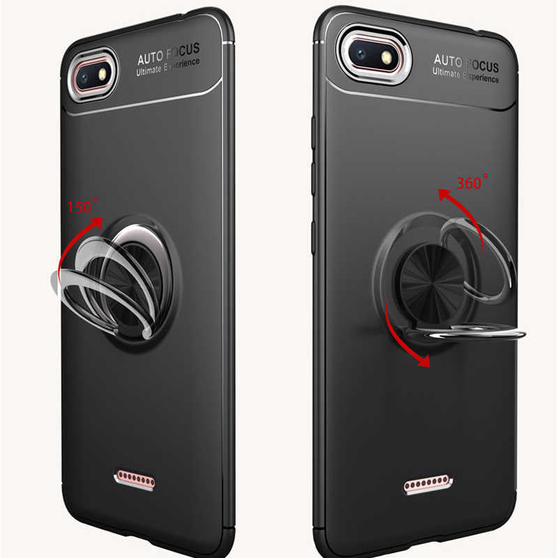 Xiaomi Redmi 6A Kılıf Zore Ravel Silikon Kapak Siyah-Rose Gold