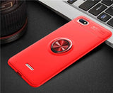Xiaomi Redmi 6A Kılıf Zore Ravel Silikon Kapak Siyah-Mavi