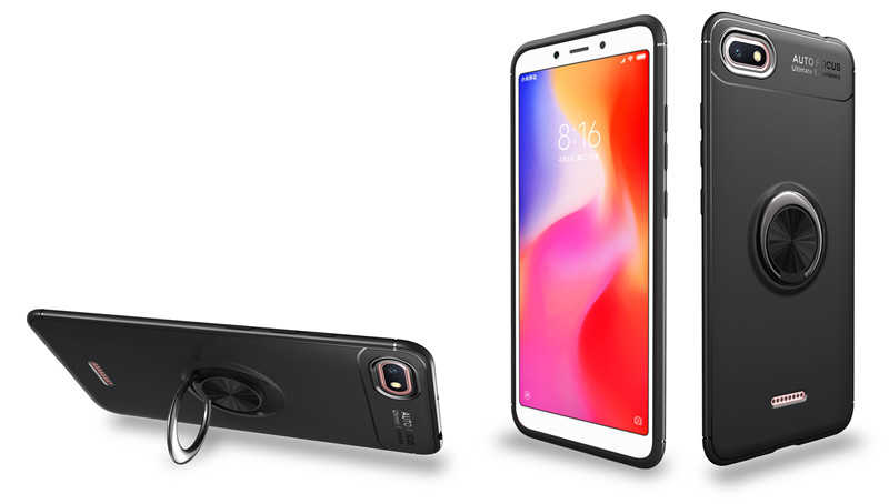 Xiaomi Redmi 6A Kılıf Zore Ravel Silikon Kapak Siyah