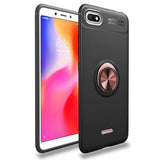 Xiaomi Redmi 6A Kılıf Zore Ravel Silikon Kapak Siyah-Kırmızı