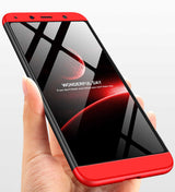 Xiaomi Redmi 7A Kılıf Zore Ays Kapak Siyah-Kırmızı