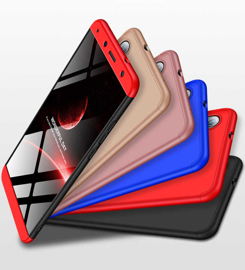 Xiaomi Redmi 7A Kılıf Zore Ays Kapak Siyah-Kırmızı