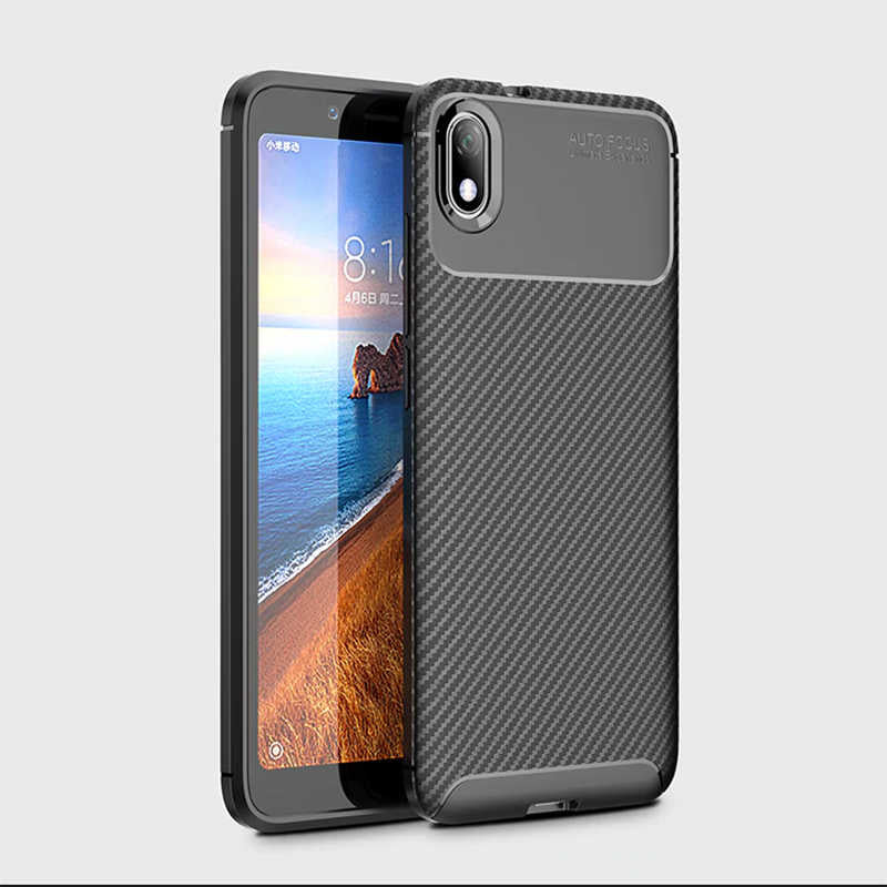 Xiaomi Redmi 7A Kılıf Zore Negro Silikon Kapak Kahverengi
