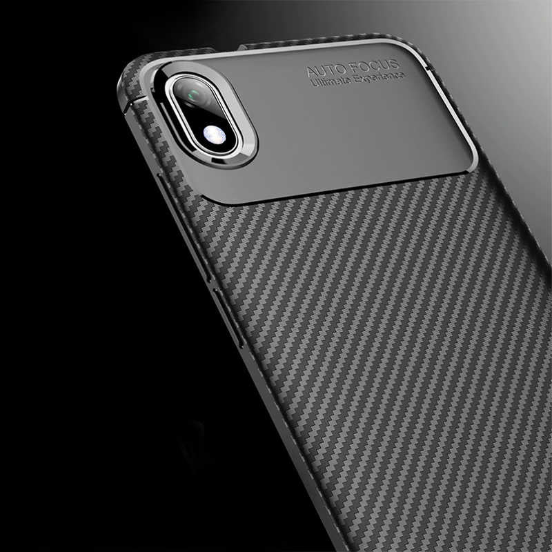 Xiaomi Redmi 7A Kılıf Zore Negro Silikon Kapak Kahverengi