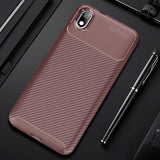 Xiaomi Redmi 7A Kılıf Zore Negro Silikon Kapak Kahverengi