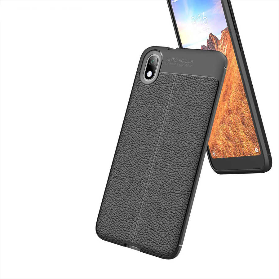 Xiaomi Redmi 7A Kılıf Zore Niss Silikon Kapak Siyah