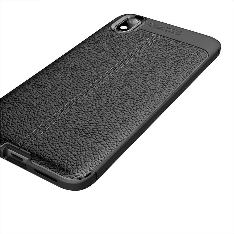 Xiaomi Redmi 7A Kılıf Zore Niss Silikon Kapak Siyah