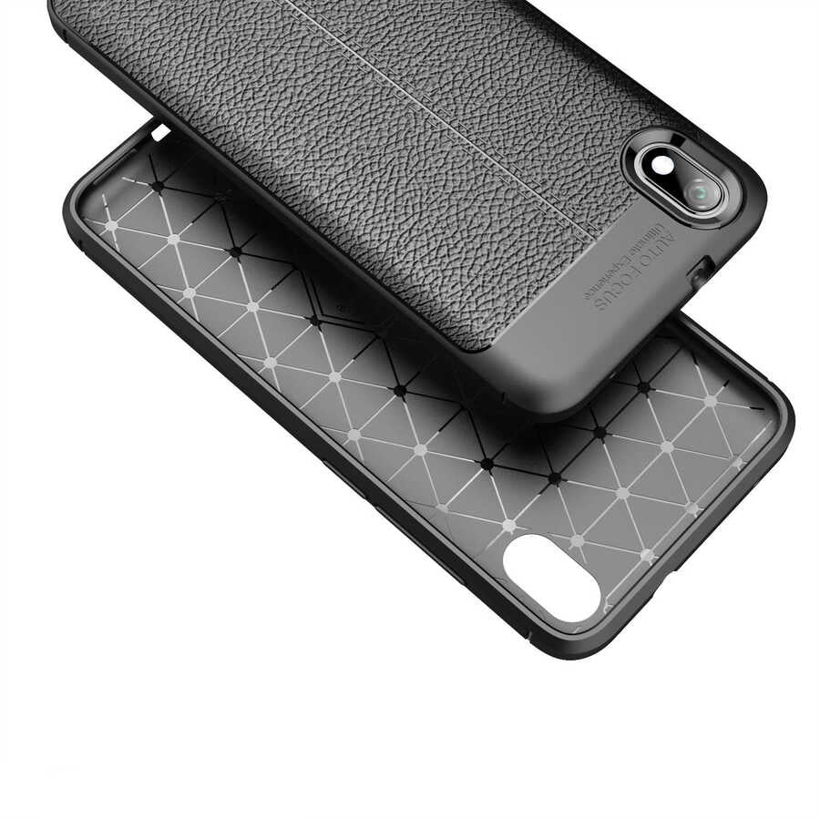 Xiaomi Redmi 7A Kılıf Zore Niss Silikon Kapak Siyah