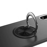 Xiaomi Redmi 7A Kılıf Zore Ravel Silikon Kapak Siyah-Kırmızı