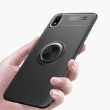 Xiaomi Redmi 7A Kılıf Zore Ravel Silikon Kapak Siyah-Mavi