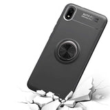 Xiaomi Redmi 7A Kılıf Zore Ravel Silikon Kapak Siyah-Rose Gold