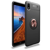 Xiaomi Redmi 7A Kılıf Zore Ravel Silikon Kapak Siyah-Rose Gold