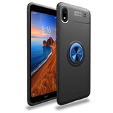 Xiaomi Redmi 7A Kılıf Zore Ravel Silikon Kapak Siyah-Mavi