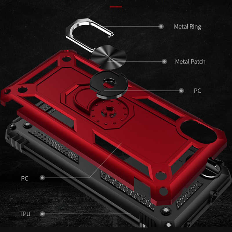Xiaomi Redmi 7A Kılıf Zore Vega Kapak Kırmızı