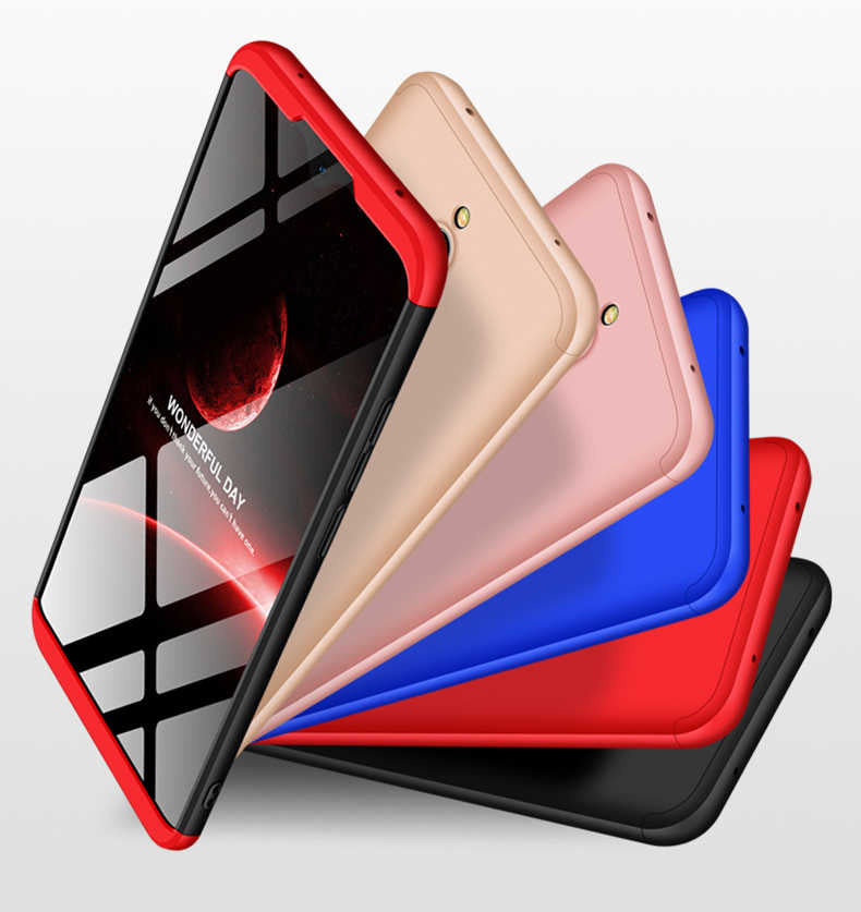 Xiaomi Redmi 8 Kılıf Zore Ays Kapak Siyah-Kırmızı