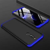 Xiaomi Redmi 8 Kılıf Zore Ays Kapak Siyah-Mavi