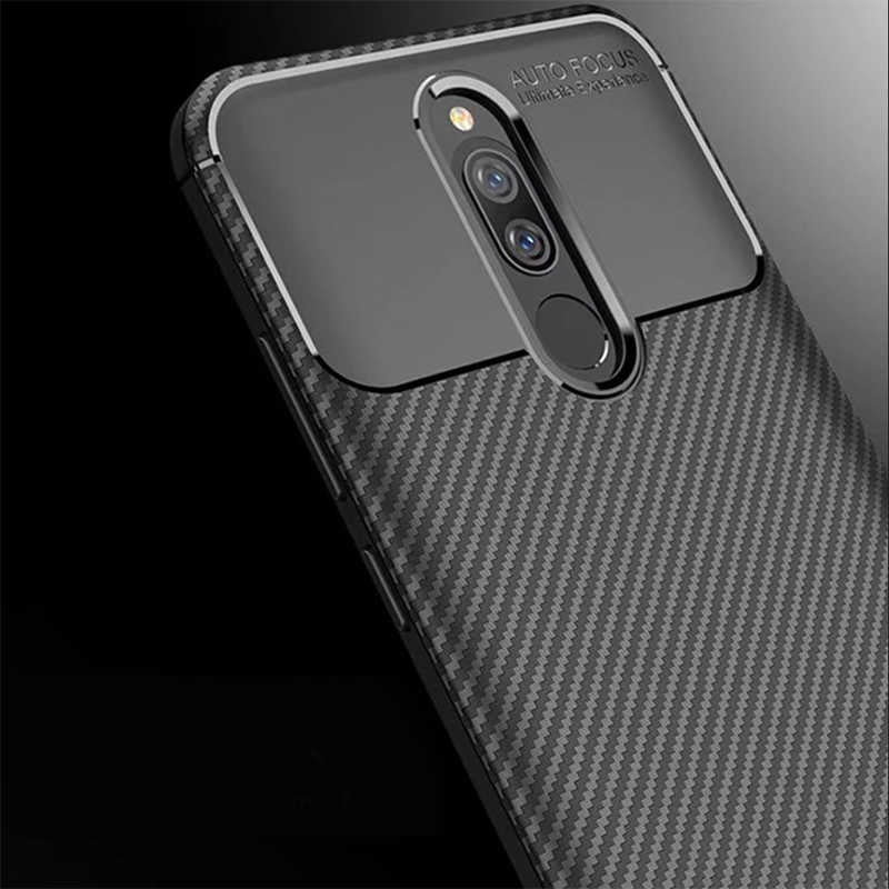 Xiaomi Redmi 8 Kılıf Zore Negro Silikon Kapak Kahverengi
