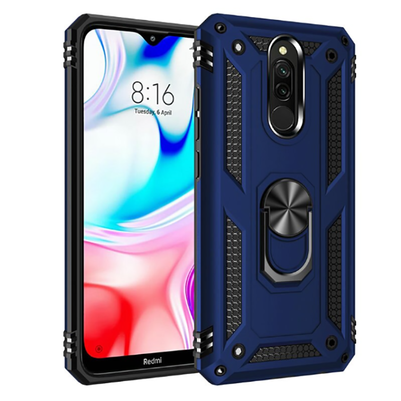 Xiaomi Redmi 8 Kılıf Zore Vega Kapak Mavi