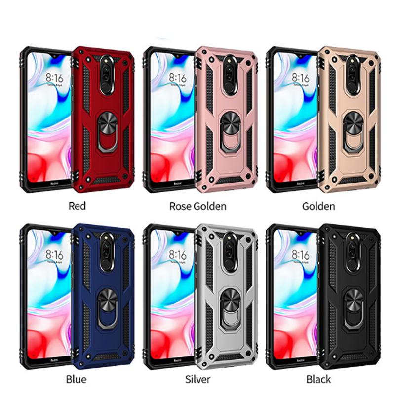 Xiaomi Redmi 8 Kılıf Zore Vega Kapak Gold