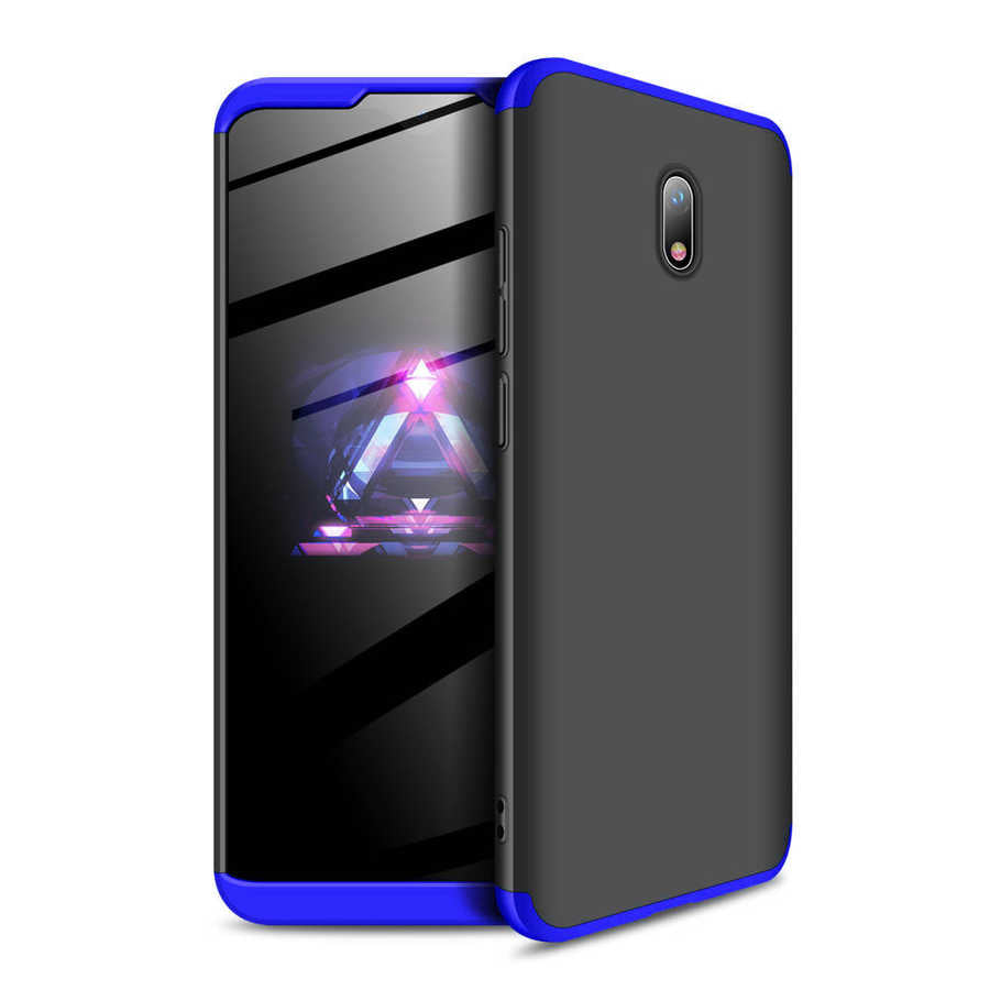 Xiaomi Redmi 8A Kılıf Zore Ays Kapak Siyah-Mavi